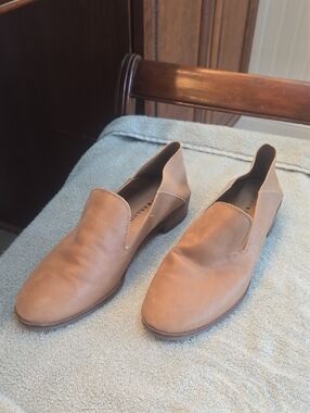 Lucky Brand LK Cahill Tan Leather Slip-On Loafers — Casual Everyday Comfort